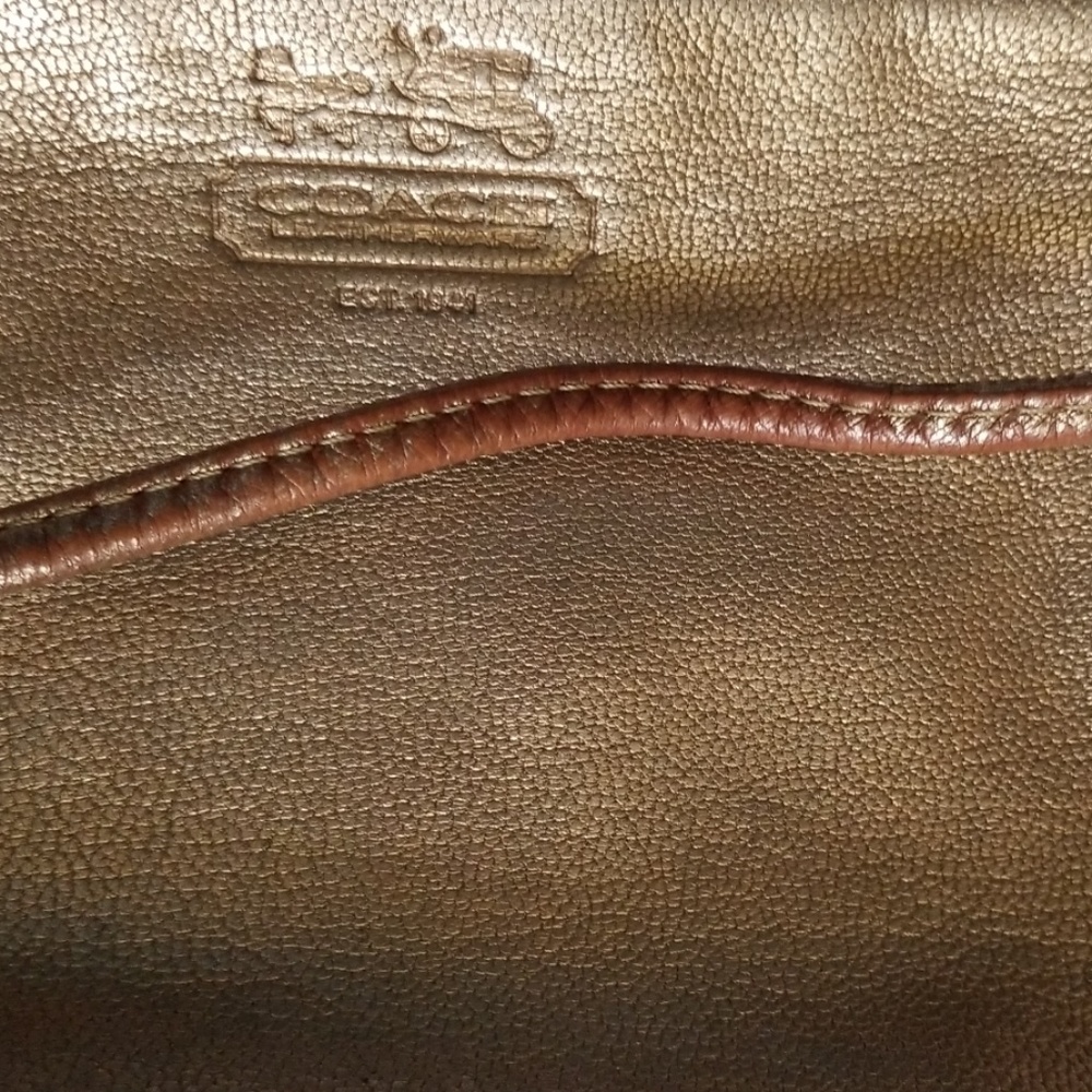 Coach Gold Wristlet - Picture 5 of 7